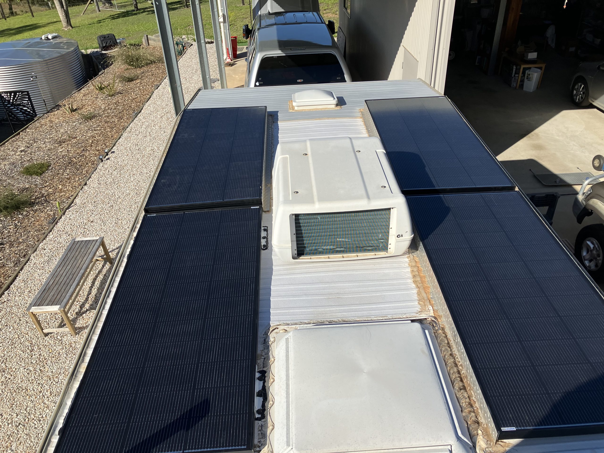 Caravan: 800w Shervey Solar Panel Upgrade