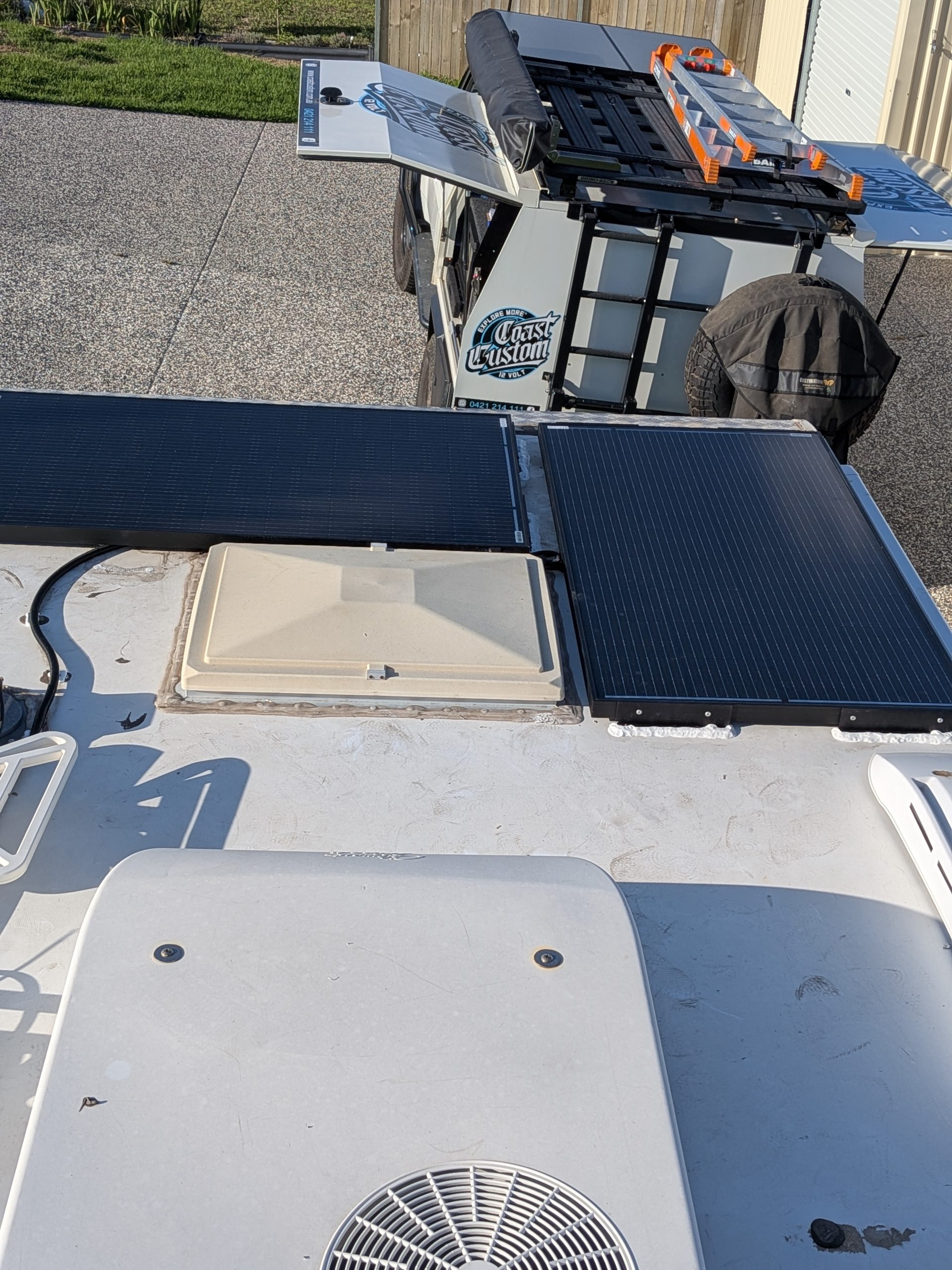 Slide On Camper: 320w Solar Install